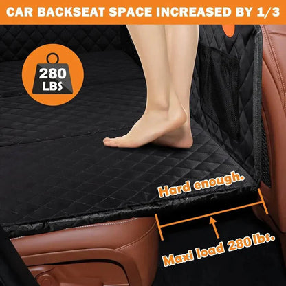 6 - In - 1 Dog Car Seat Cover for Back Seat, Waterproof Dog Car Hammock with Mesh Window, Non - Slip Pet Backseat Protector for Cars, Trucks and Suvs - Paw Fit Gears